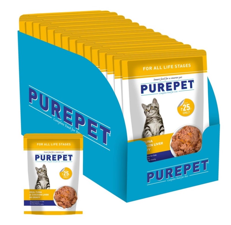 Purepet All Life Stages Wet Cat Food 15pouches