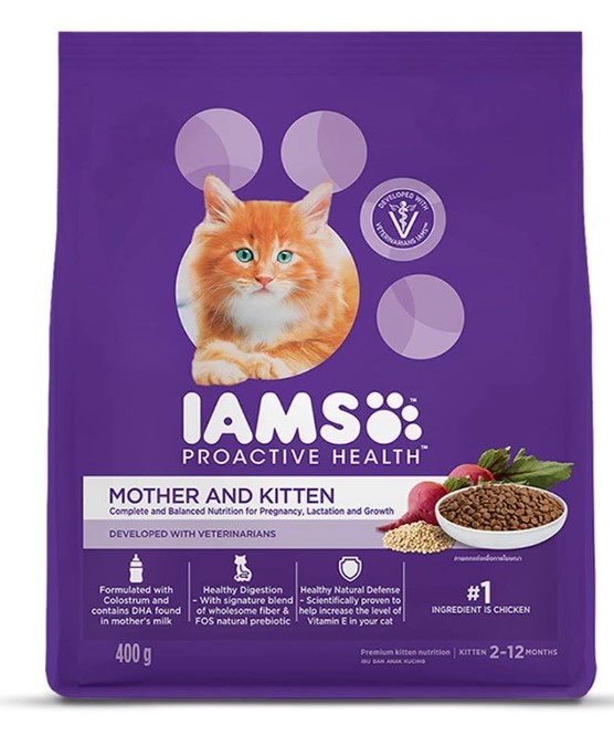 IAMS Mother & Kitten Dry Cat Food With Chicken