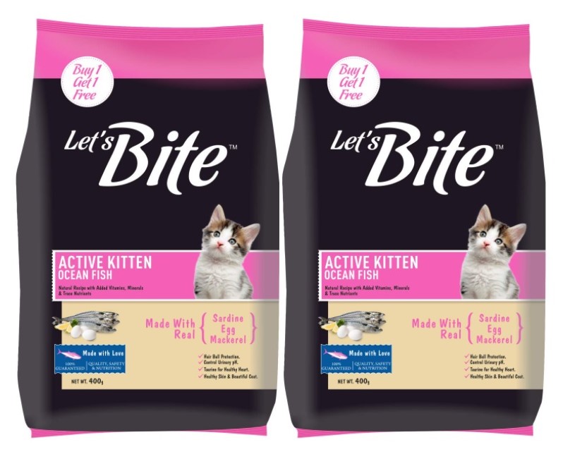 Let's Bite Active Persian Kitten Cat Food(Buy 1 Get 1 Free)