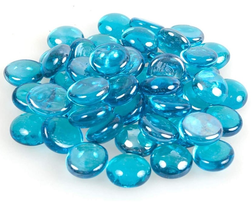 Decorative Supershiny Round Glass Stone Pebbles